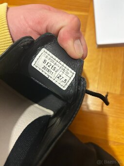 NOVÉ Pánske čierne kožené poltopánky, veľ. 41.5 - 42 (27,5 - 4