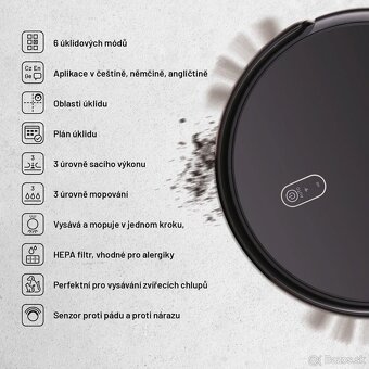robotický vysávač Lauben Robot Vacuum 15BB - 4