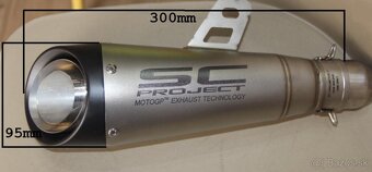 Športový Nový nerezový ladený univerzálny moto výfuk - 4