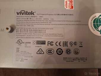 Predám FullHD projektor VIVITEK DX813 - 4