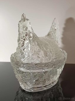 Dóza sliepočka hrubé sklo - 4