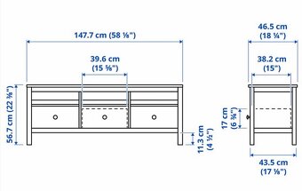 HEMNES IKEA Skrinka na TV - 4