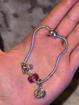 Originálny set Pandora – náramok + 3 prívesky, striebro - 4