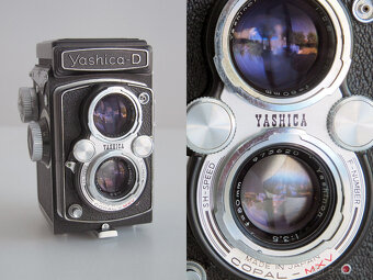 Predám Yashica-D s objektívom Yashinon - 4