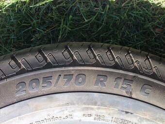 Predám letné peum r15c 205/70 9.2mm - 4