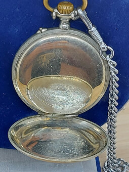 Predám funkčné vreckové hodinky s retiazkou Nicke Garant 65 - 4