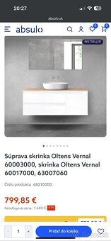 Predám novú kúpeľňovú skrinku – ešte zabalenu - 4