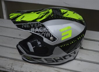 prilba okuliare lak. šedo žltá shot sx atv enduro - 4