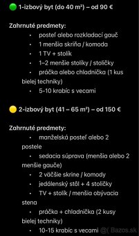 SŤAHOVANIE – VYPRATÁVANIE – LIKVIDÁCIA POZOSTALOSTÍ - 4