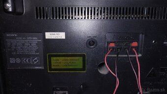 Predám boombox  Sony  CFD-565L - 4