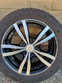 Alu disky Dezen 5x114,3 6,5Jx16 H2 + zimné pneu 205/55 R16 - 4