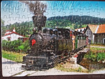 Železničné puzzle - parné mašinky - 4