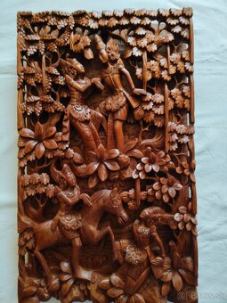 3D drevený panel Bali - 4