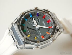 SKMEI 2100 World-Time - športové transparentné hodinky - 4