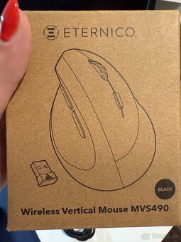 Vertikálna myš Eternico MVS490 čierna NOVÁ - 4