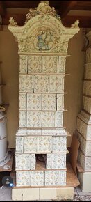 Kachlova pec starozitná, krásná - 4