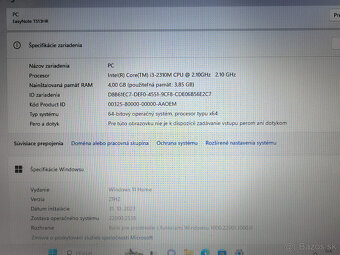 dvojjadro Intel, rýchly SSD disk, Windows11, Hviezdoslavov - 4