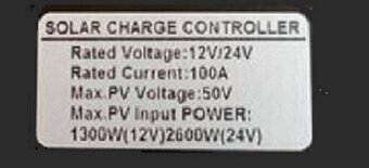 Solarny regulator 100A - 4