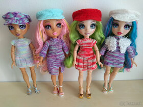 Šiltovky šaty pre bábiky rainbowhigh barbie overal bolerko k - 4