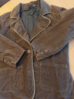 Damske hnede menchestrove sako velkost 40/42 - 4