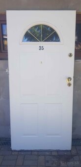 Predám zachovalé vchodové oceľové bezpečn. dvere PRAVÉ - 4