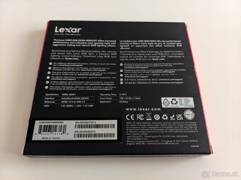 Lexar ARES RGB DDR4 16GB KIT (2x8) 4000MHz CL18 v záruke - 4