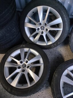 4ks alu disky orig. Škoda pneu 225/45 R17 6mm+ - 4