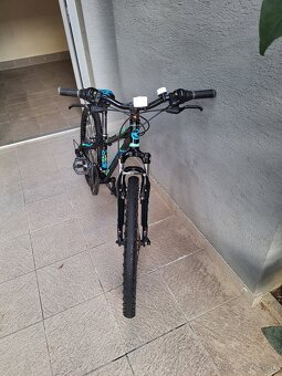 Predám detský bicykel 24kola Kellys čierno modry - 4