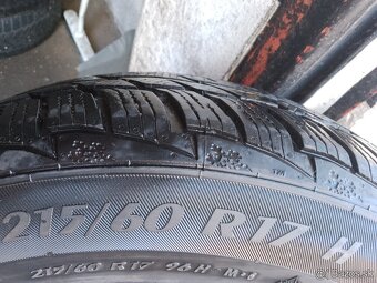 4x zimné pneumatiky 215/60 r17 - 4