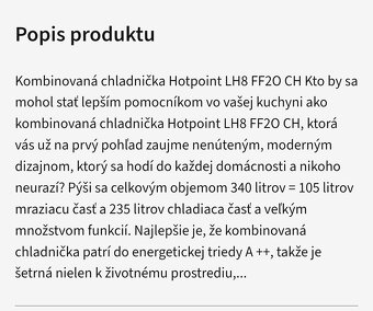 Chladnička hotpoint - 4