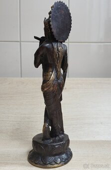 Ručne vyrobená sada troch bronzových Hindských božstiev - 4