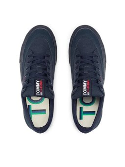 Predám nové tmavomodré platené Sneakersy Tommy Jeans 42 - 4