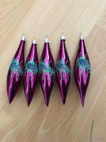 Retro vianočné ozdoby a špic na stromček - 4