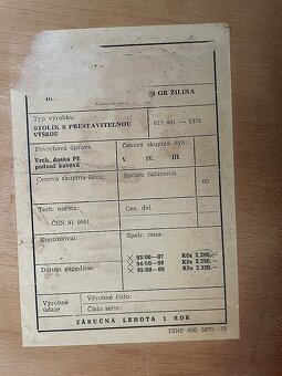 Retro konferenčný stolík - stôl - 4