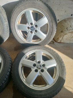 ❄️zimné orig. Škoda 5x100 r15 pneu 6mm 195/50 r15 - 4