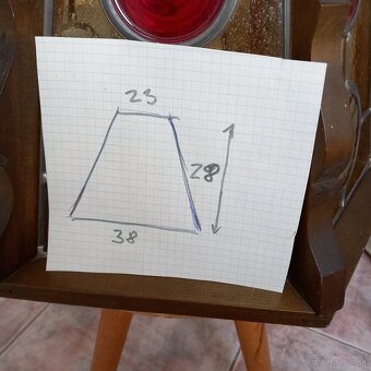 Luster rustikalny drevo sklo - 4