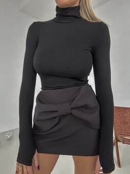 Skort vo veľkosti M s mašľou - 4