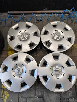 4X100 R15 Opel disky +puklice - 4