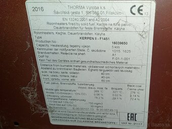 Predám málo používané kachle Thorma(Peterky) - 4