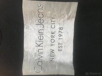 CALVIN KLEIN originál pánska mikinka/metalická L/XL - 4