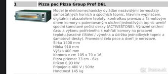 Pizza pec PIZZA GROUP prof D6L + podstavec + digestor - 4