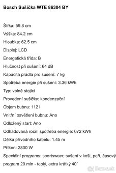 Predam kondenzacnu susicku BOSCH - 4