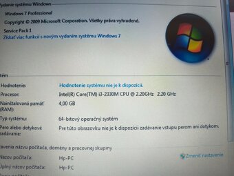 predám Hp probook 4330s , Intel core i3 , 4gb ram , Win 7 - 4