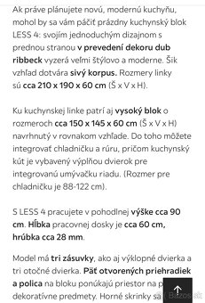 Kuchynský blok less 4 z möbelixu - 4