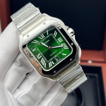 Hodinky Cartier Santos de Cartier s automatickým mechanizmom - 4