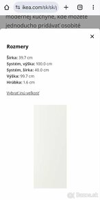 Ikea VEDDINGE
Dvierka, biela, 40x100 cm - 4