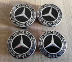 Mercedes - stredové krytky diskov 75mm - 4