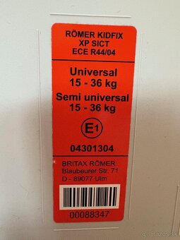 Autosedačka BRITAX RÖMER XP-SICT 15-36 kg - 4