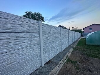 Slovenské betónové ploty aj s montážou len 83€/BM- Bardejov - 4