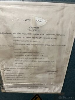 hydraulická ohýbačka plechu TYP-XKM/2A - 4